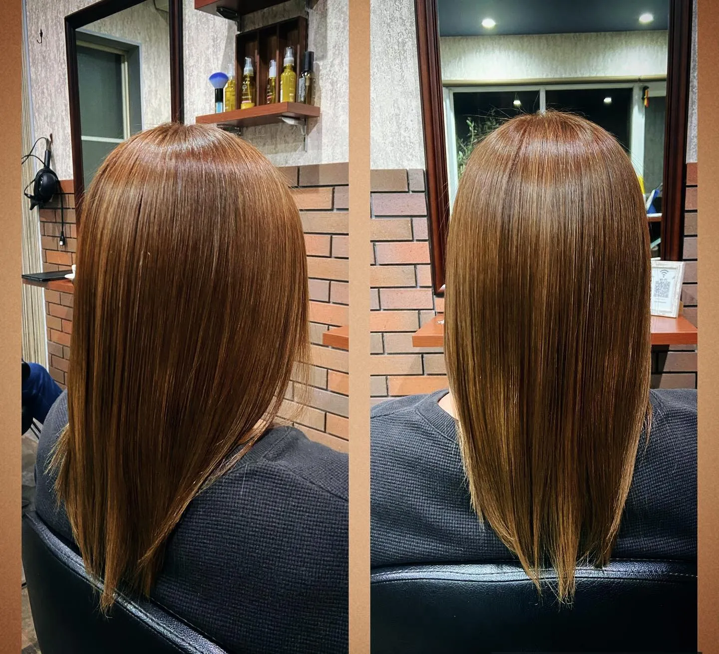 縮毛矯正&ヘアカラー✨